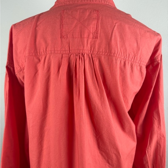 Free‎ People We The Free Freya poplin tunic size S in coral bright relaxed fit. - Picture 7 of 13